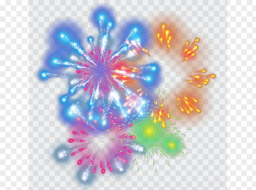 Fireworks Pink Sky Wallpaper PNG