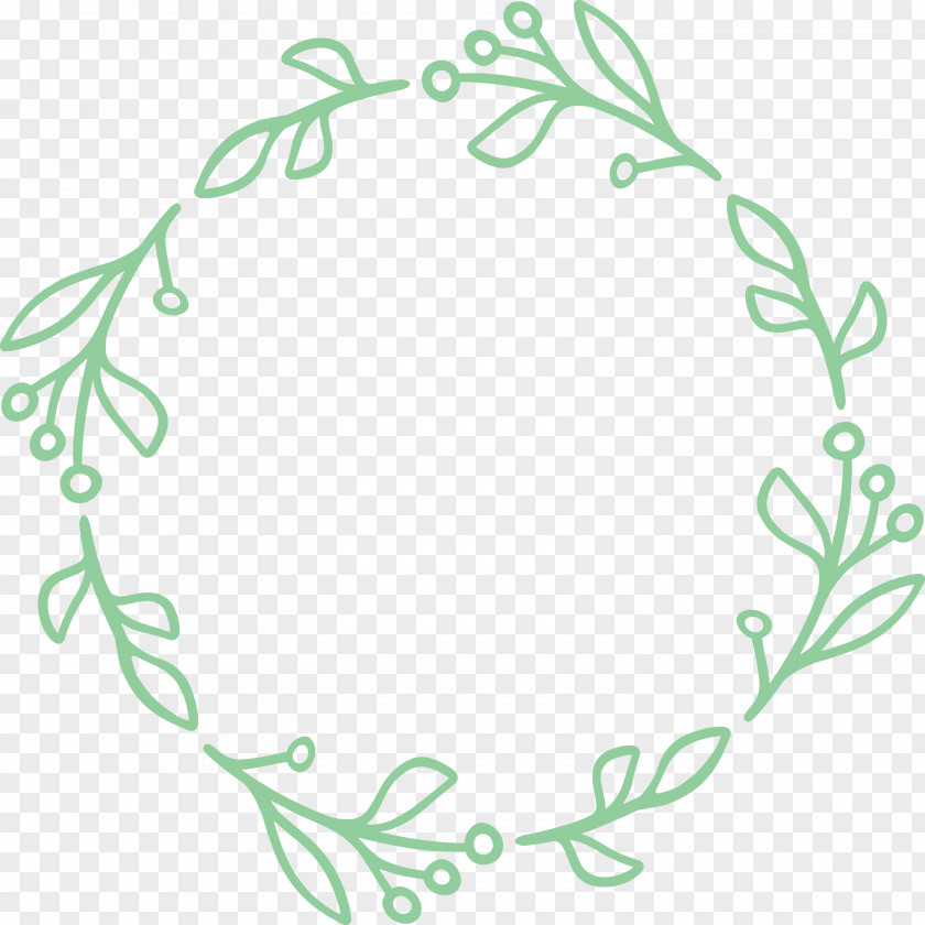 Floral Frame Flower Monogram PNG