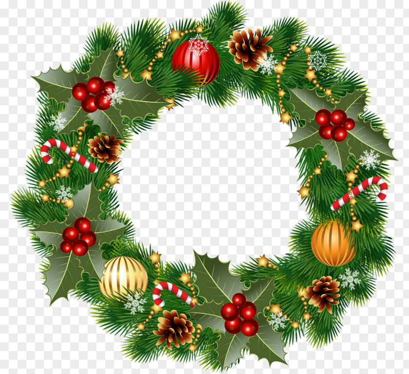 Hand Drawn Wreaths Christmas Clip Art Day Garland PNG