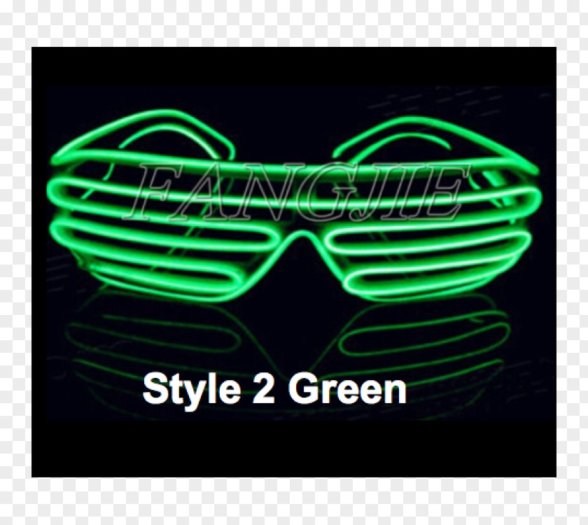 Light Light-emitting Diode Electroluminescent Wire LED Lamp Glasses PNG