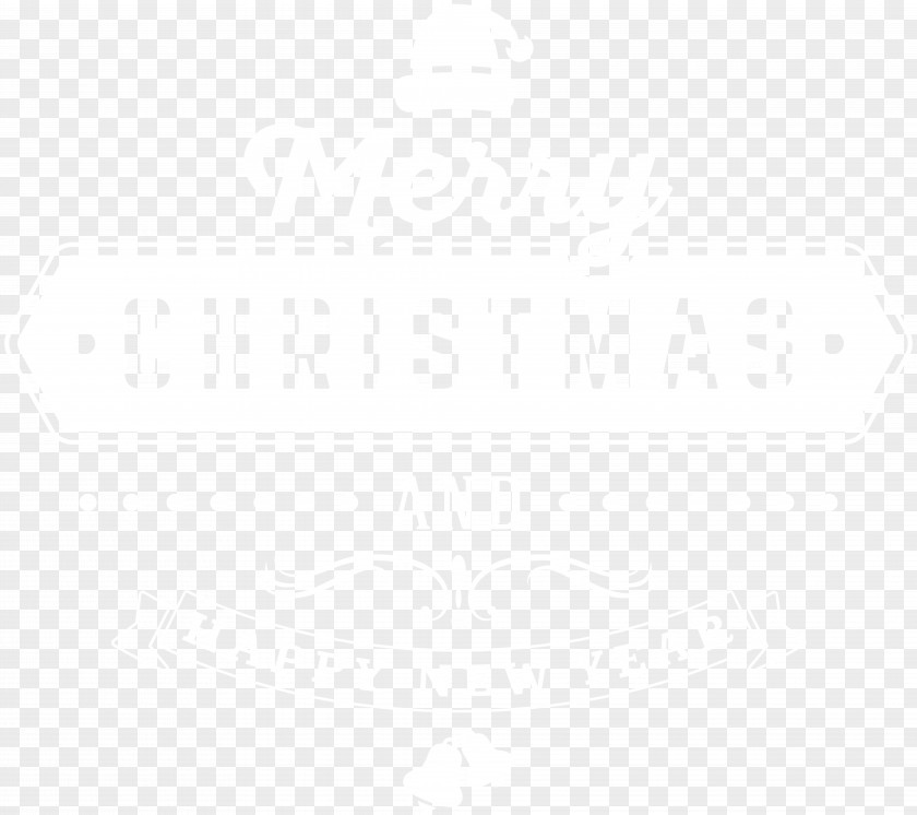 Merry Christmas Deco Text Clip Art Image Black And White Point Angle Pattern PNG