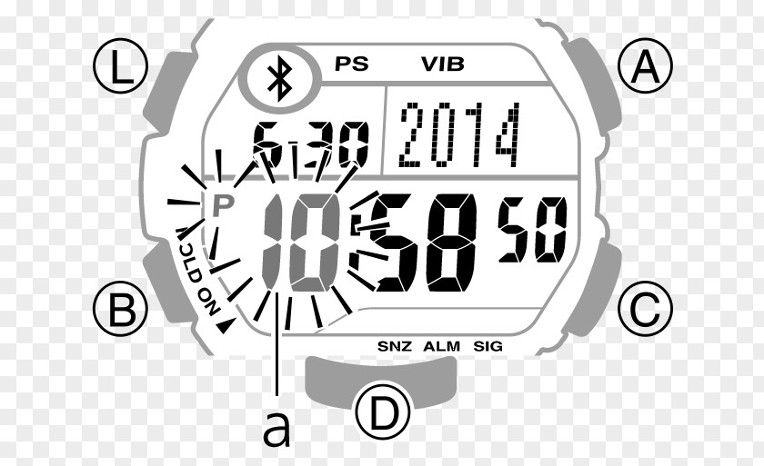 Watch Casio Illuminator Clock Product Manuals PNG