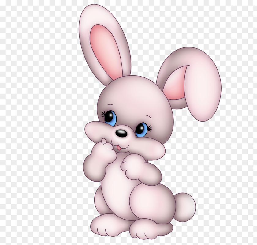 Cute Bunny Easter Rabbit Cartoon Cuteness Clip Art PNG