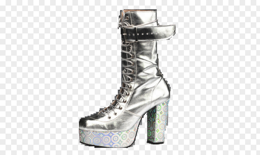 Hologram High-heeled Shoe Footwear Boot PNG