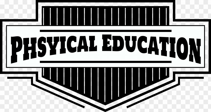 Physical Education Logo Brand Black Font Line PNG