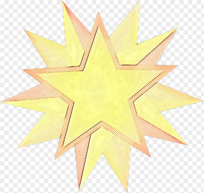 Star Leaf Yellow PNG