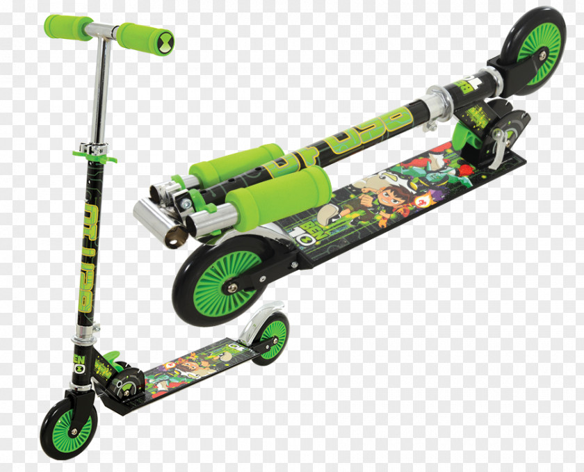 Battery Operated Bike Horn Kick Scooter Authentic Sports Black / Green Folding InSPORTline DARPEJE OPAW199 Flex Scooters With Non-Slip Deck/120 Mm PVC Front Wheel And Rear Brake YooHoo & Friends PNG