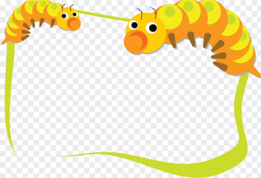 Caterpillar Border Clip Art PNG