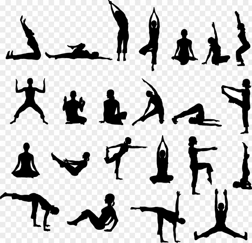 Exercise Silhouette Cliparts Hatha Yoga Pradipika Asana Physical PNG