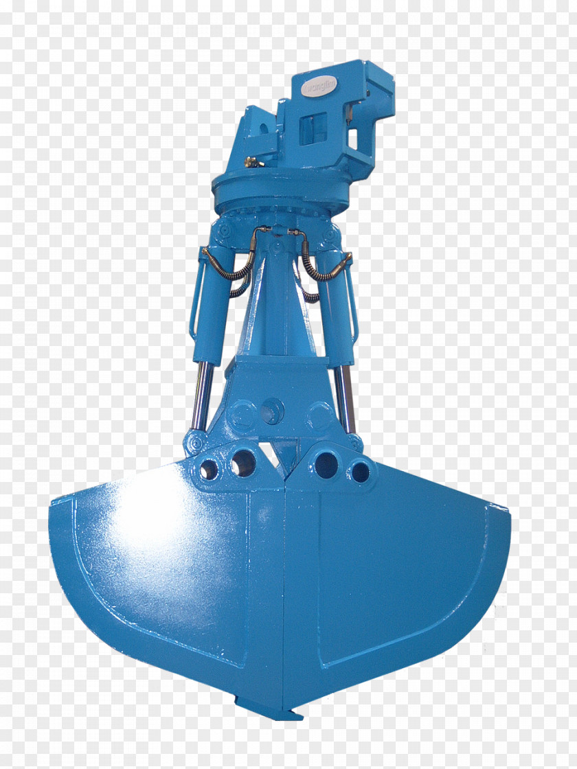 Light Priority Machine Clamshell Augers Bucket PNG
