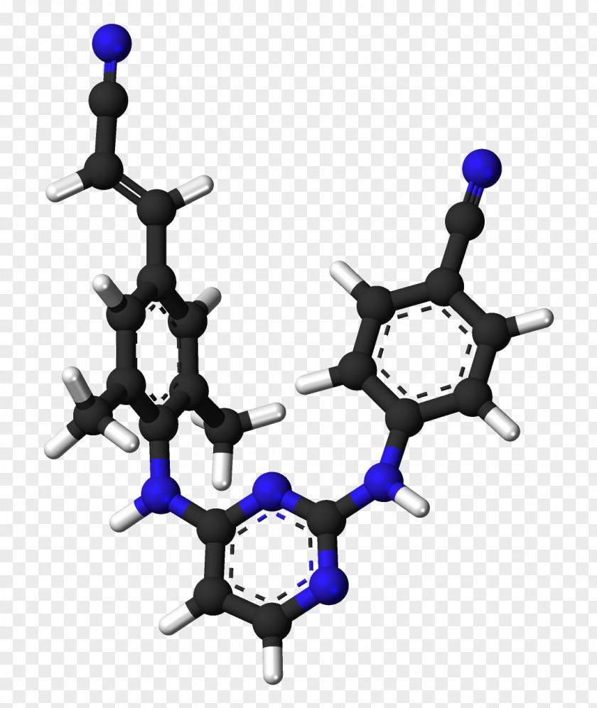 Rilpivirine Etravirine Pharmaceutical Drug Molecule PNG