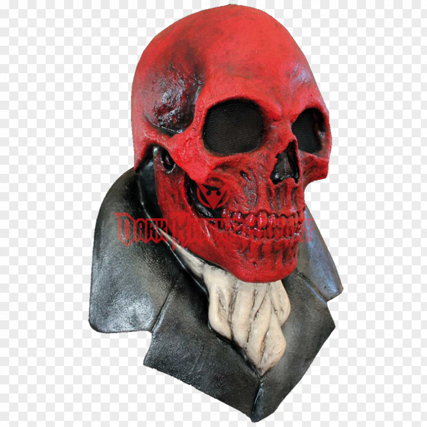 Skull Red Jason Voorhees Mask Halloween PNG