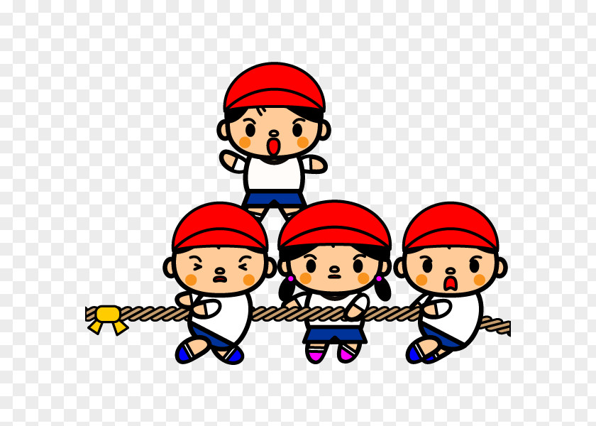 Tug Of War Sports Day Ōendan 徒競走 Clip Art PNG