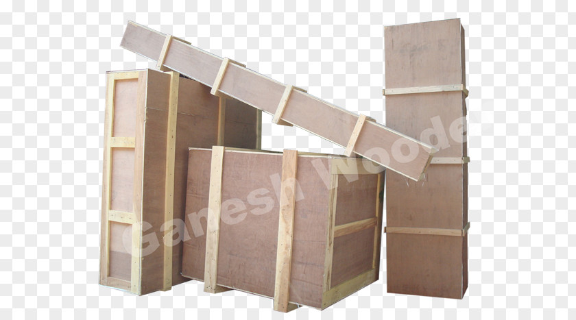 Wooden Box Plywood Packaging And Labeling PNG