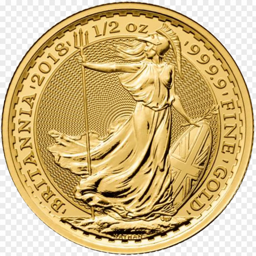 Coin Royal Mint Britannia Gold PNG