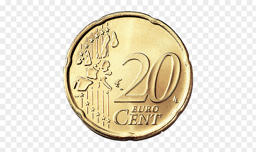 Euro 20 Cent Coin Coins 1 PNG