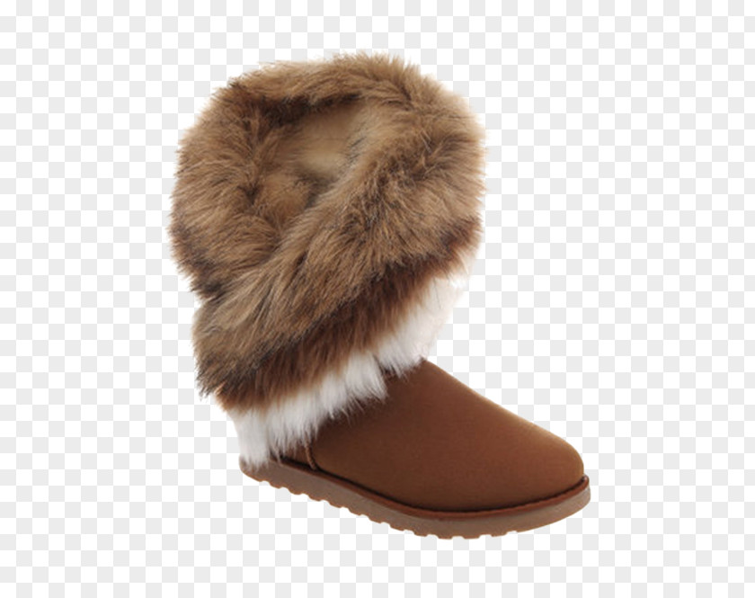 Fake Fur Snow Boot Shoe Coat PNG