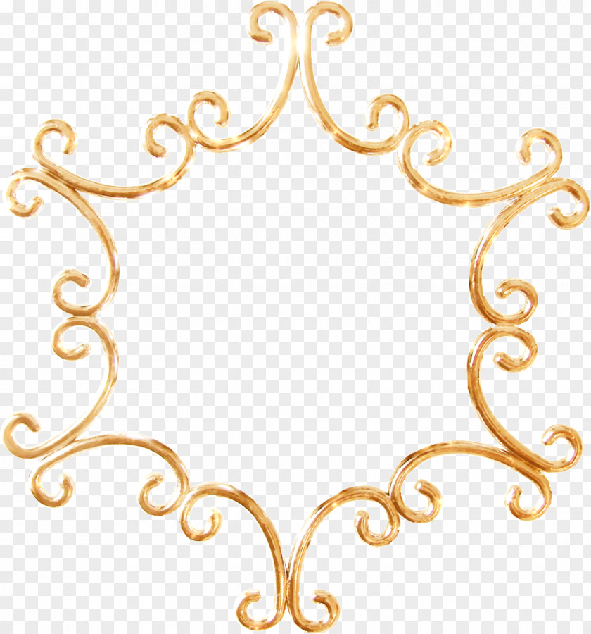 Metal Gold Frame PNG