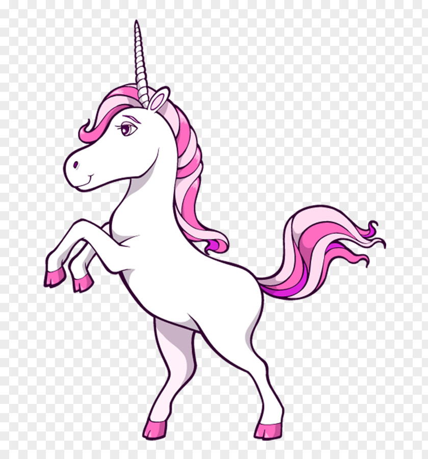 Pink Horse Unicorn Stock Illustration PNG