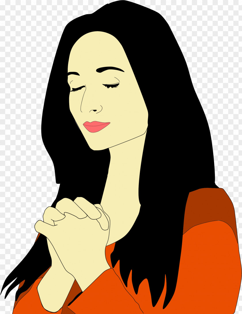 Pray Prayer Woman Religion Clip Art PNG