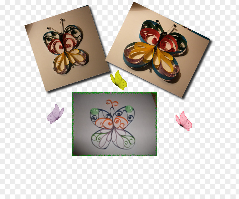 Quilling Insect Butterfly Paper Pollinator Petal PNG