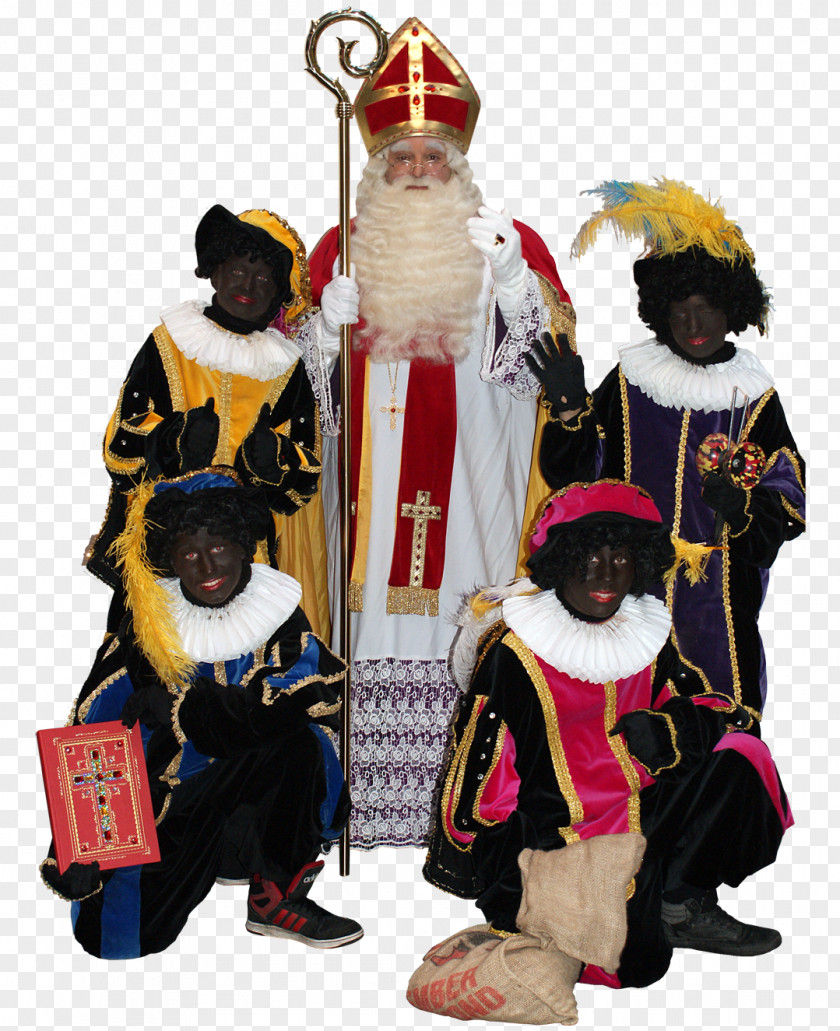 Santa Claus Sinterklaasfeest Zwarte Piet Christmas Ornament PNG
