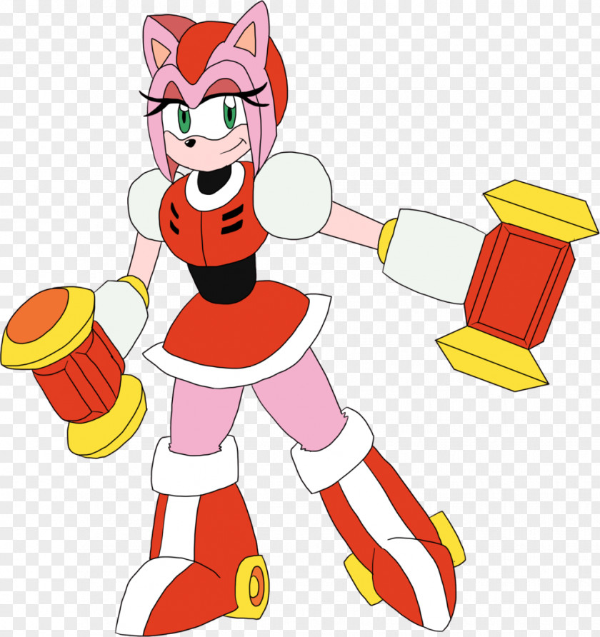 Sonic The Hedgehog Amy Rose Robot Master Woman Mega Man PNG