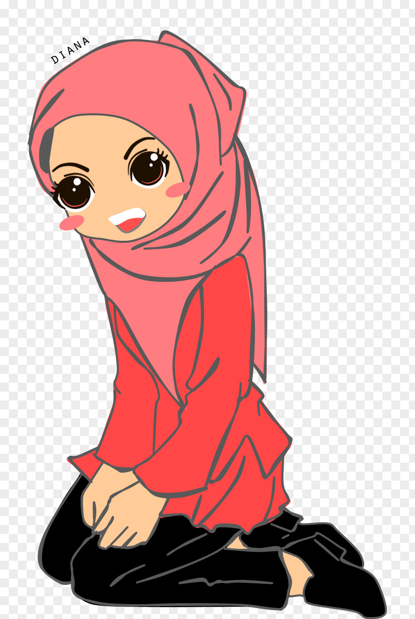 Diana Blog Doodle Muslim As-salamu Alaykum PNG