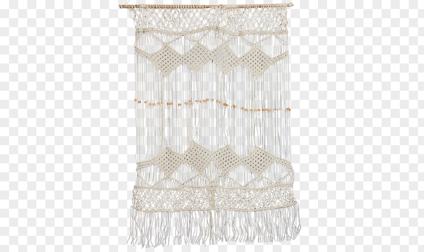 House Macramé Lace Douchegordijn Wall PNG