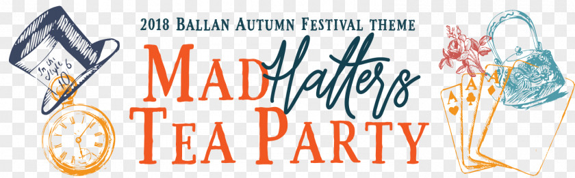 Autumn Festival Travel Ballan Tea Party Logo PNG