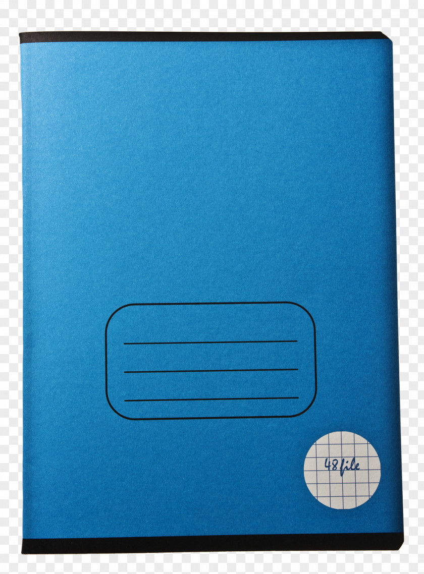Note Paper Electric Blue Cobalt PNG