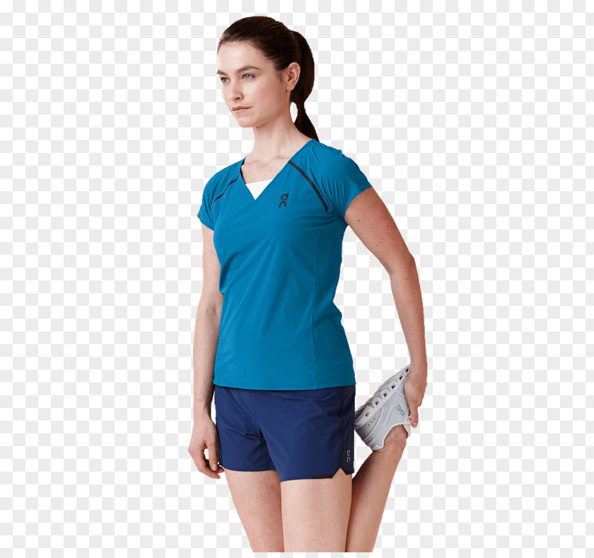 T-shirt Sleeve Shoulder Sportswear Turquoise PNG