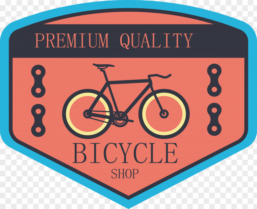 Bicycle Label Design PNG