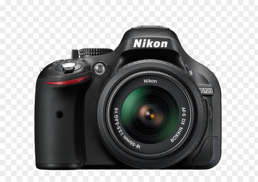 Camera Nikon D5200 AF-S DX Zoom-Nikkor 18-55mm F/3.5-5.6G Canon EF-S 18–55mm Lens Nikkor 35mm F/1.8G PNG