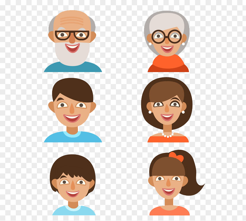 Family Members Avatar Cartoon Royalty-free Clip Art PNG