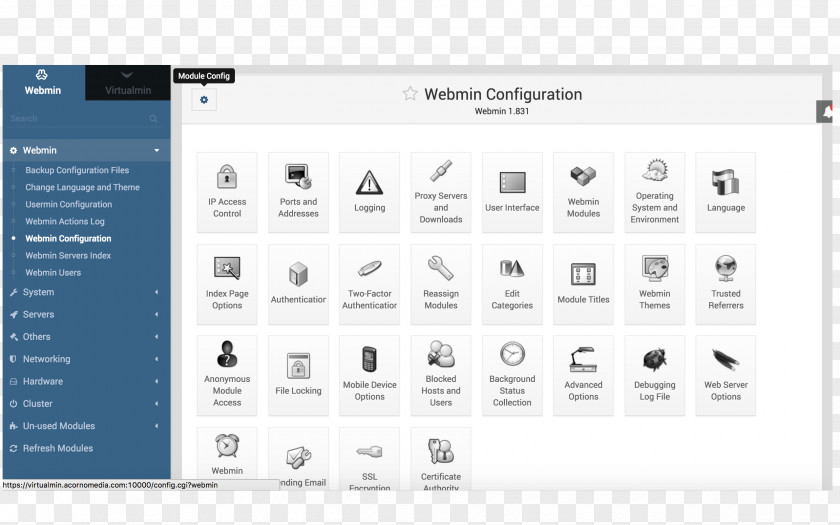 Linux Webmin Web Hosting Control Panel Debian Service Virtualmin PNG