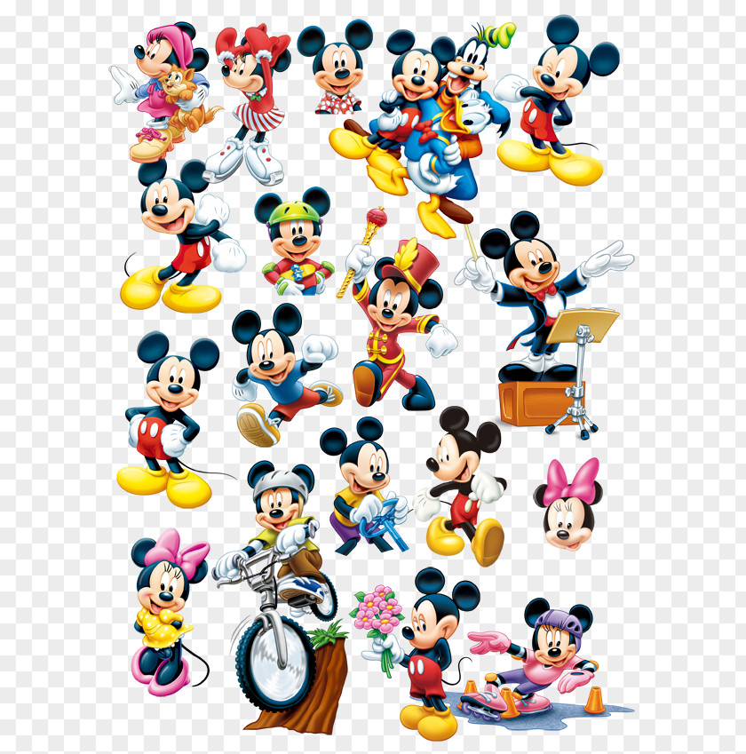 Mickey Mouse Border Minnie Donald Duck Cartoon PNG