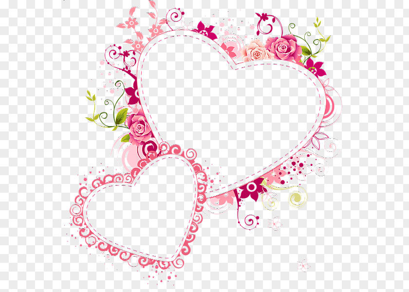 Pink Flower Border Clothing Picture Frames Button Pin PNG