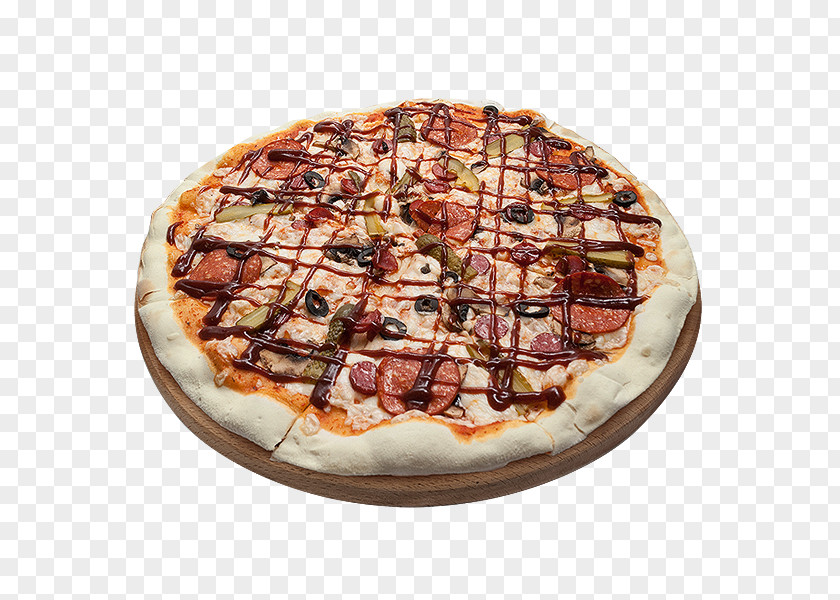 Pizza California-style Sicilian Bacon Ham PNG