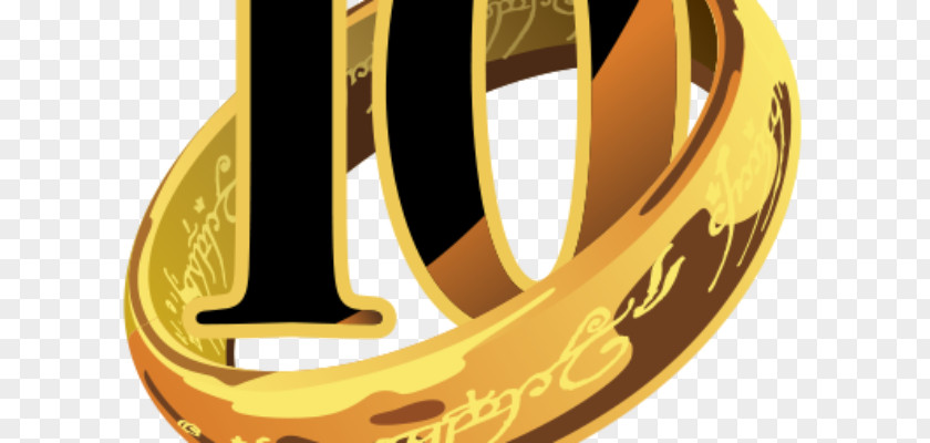 10th Anniversary The Lord Of Rings Online Birthday Party Logo PNG