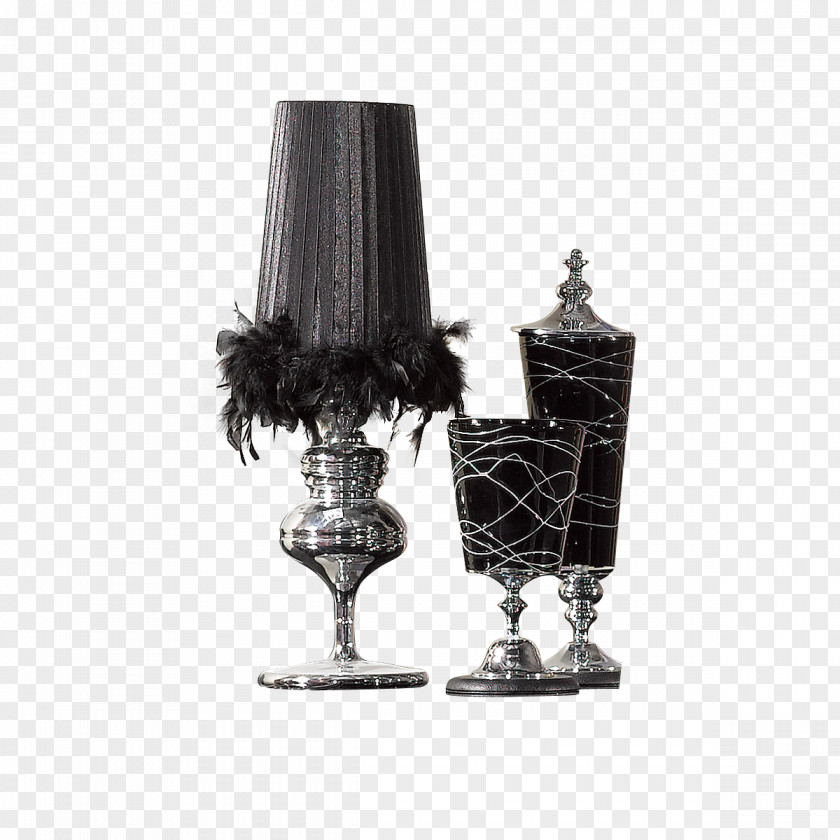 Black Lamp Table Light Fixture PNG