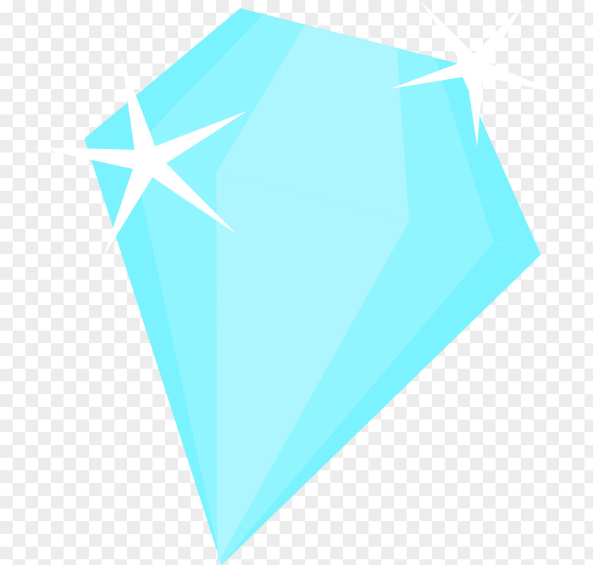 Diamond Triangular Pieces Blue Clip Art PNG