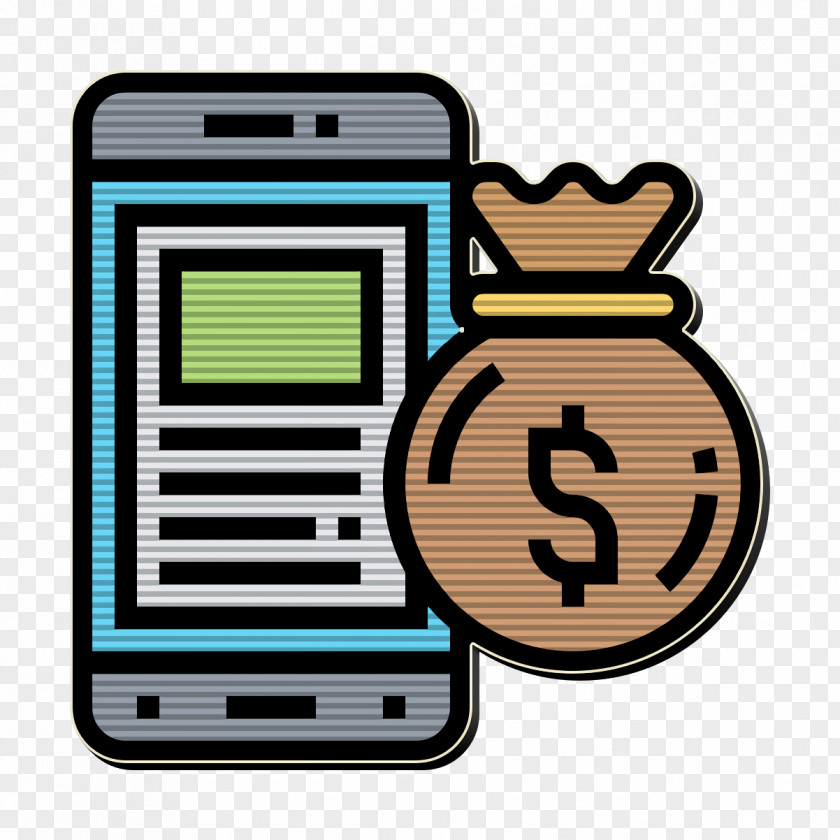 Money Bag Icon Digital Banking PNG