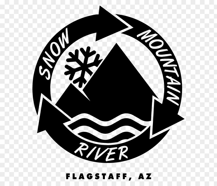 Mountain River Monochrome Photography Logo Symbol Emblem PNG