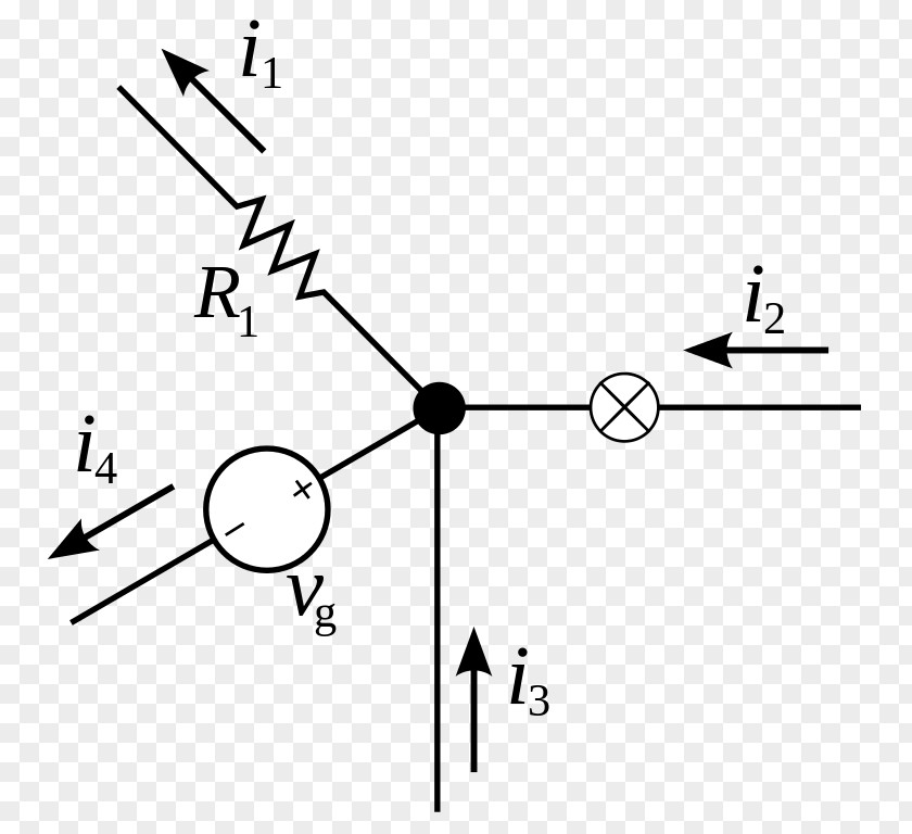 Pierwsze Prawo Kirchhoffa Kirchhoff's Circuit Laws Electronic Electronics Electric Potential Difference Electrical Engineering PNG