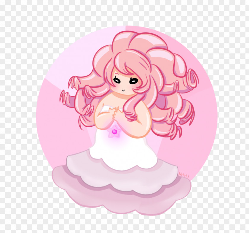Rose Quartz Cartoon Character Pink M Figurine PNG