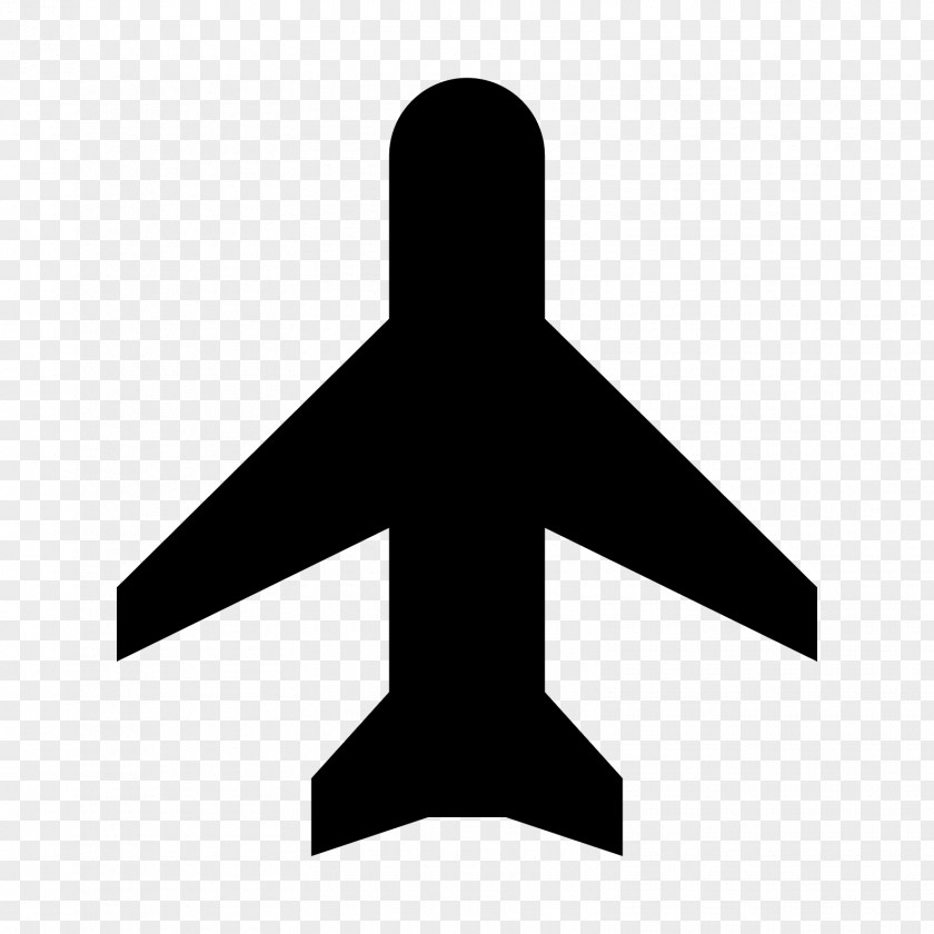 Airplane Flight Aircraft Font Awesome PNG