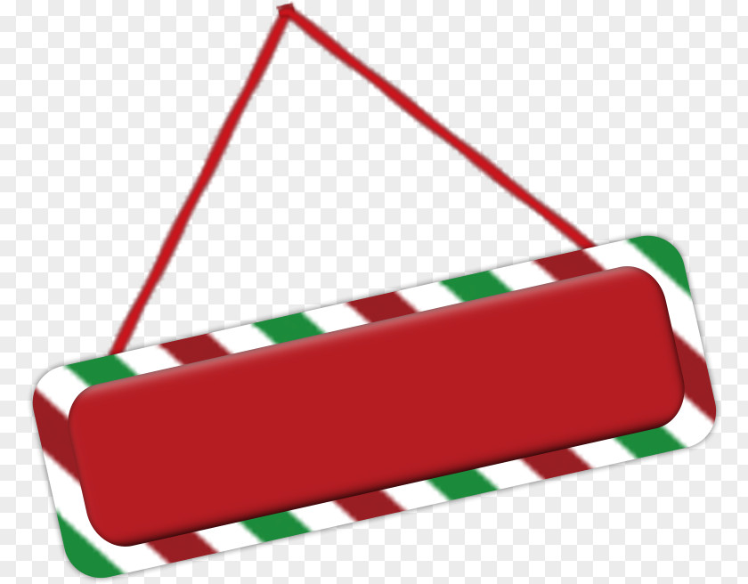 Christmas Rectangle Text Box PNG