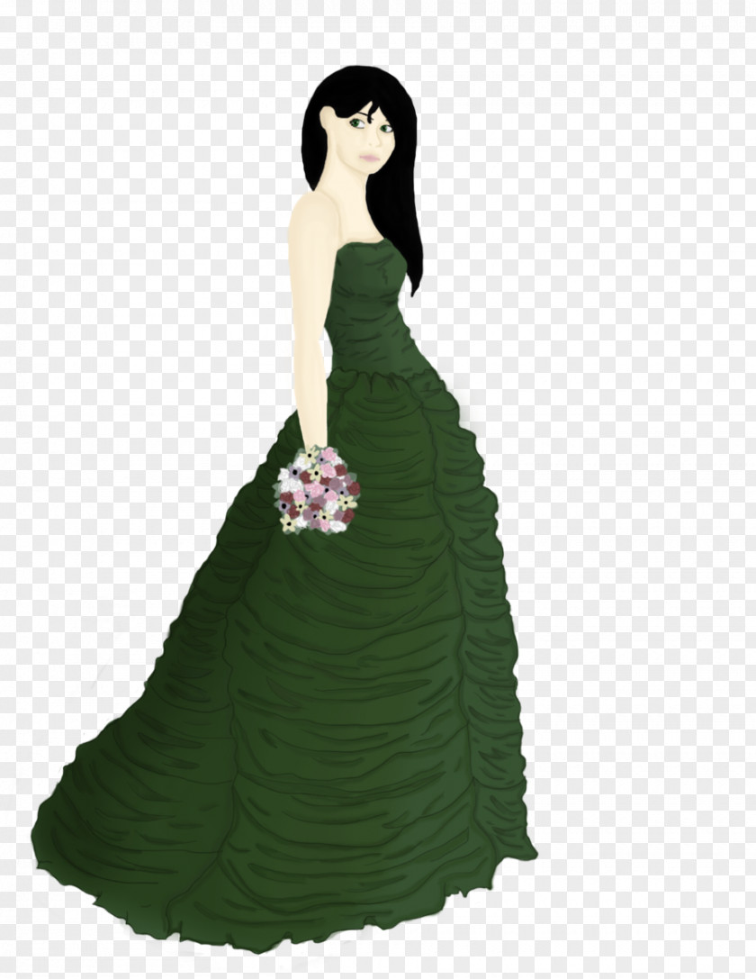 Costume Design Gown Green PNG