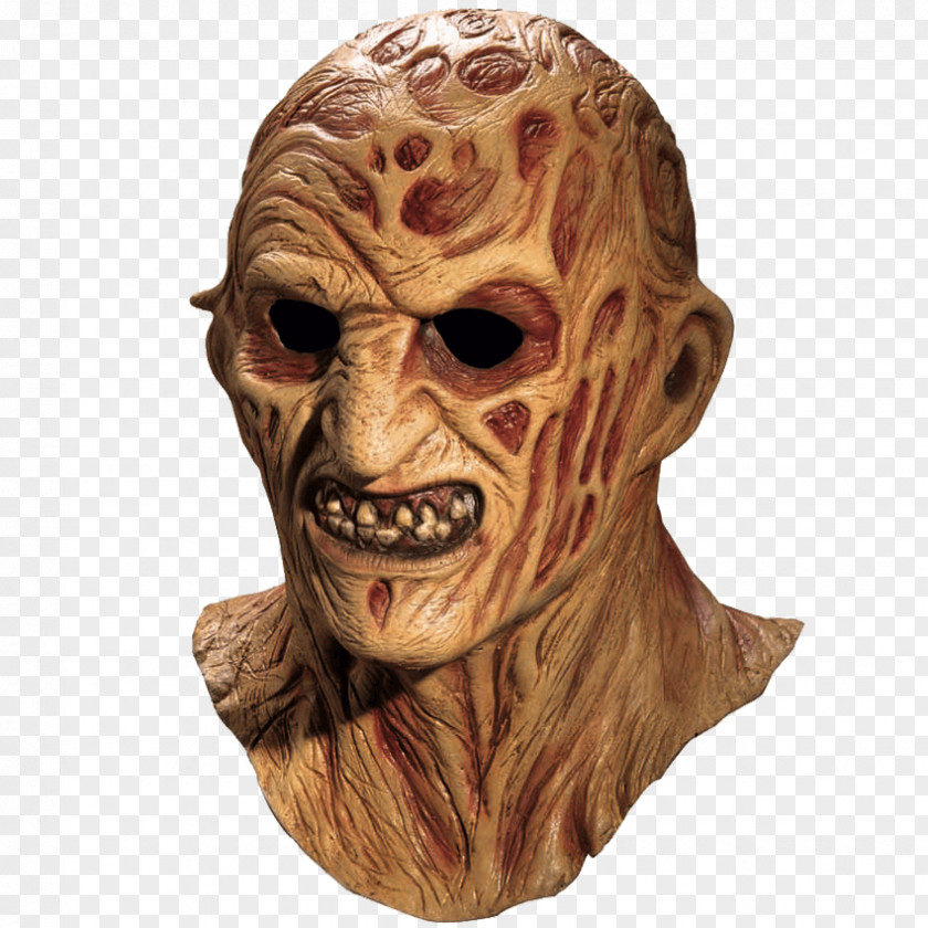 Mask Freddy Krueger Latex Halloween Costume PNG